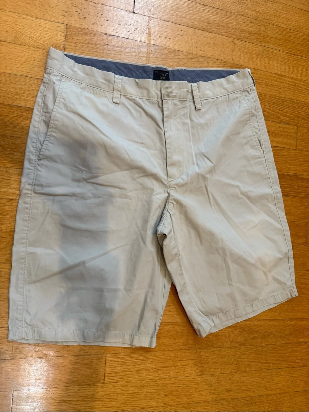 Jcrew Men's Beige Cotton Blend Shorts - Classic Casual
